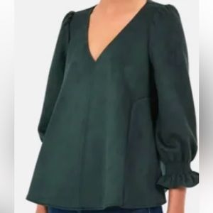 Tuckernuck blouse- super flattering!